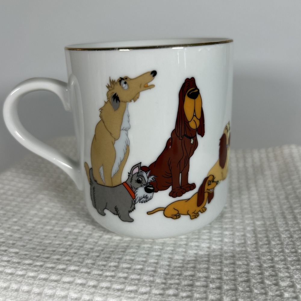 Vintage Lady and the Tramp Coffee Cup Wally Disney